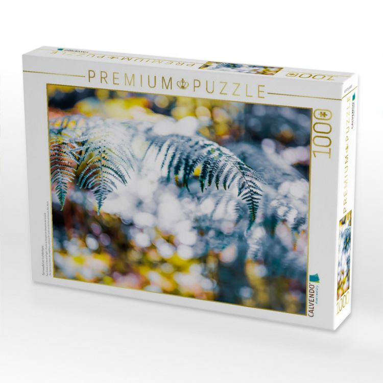 Produktbild: CALVENDO Puzzle Farnwedel im Lichtertanz | 1000 Teile Lege-Gr&ouml;&szlig;e 64x48cm Foto-Puzzle f&uuml;r gl&uuml;ckliche Stunden