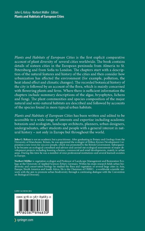 Produktbild: Plants and Habitats of European Cities