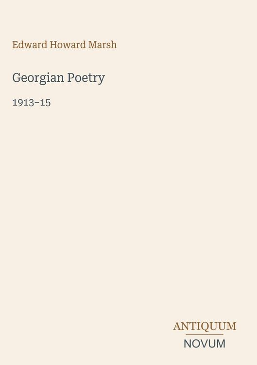 Produktbild: Georgian Poetry