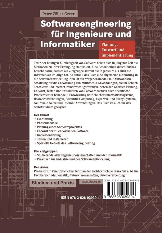Produktbild: Softwareengineering f&uuml;r Ingenieure und Informatiker