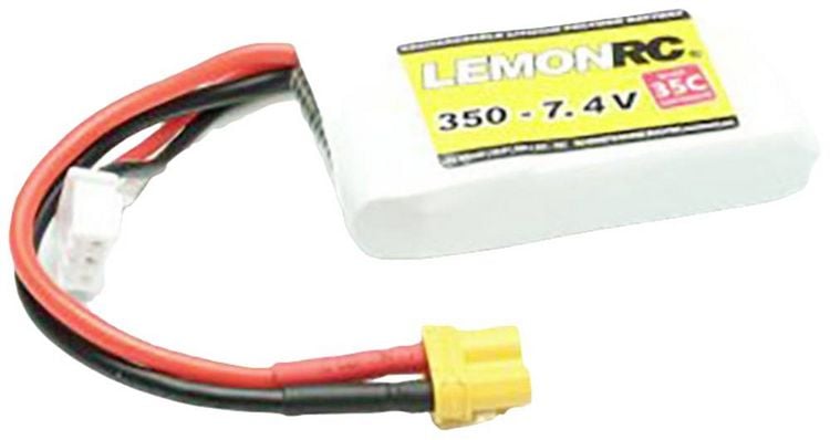 Produktbild: LemonRC Modellbau-Akkupack (LiPo) 7.4V 350 mAh Zellen-Zahl: 2 35 C Softcase XT30