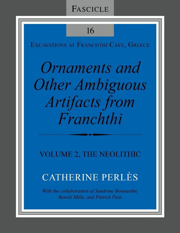Produktbild: Ornaments and Other Ambiguous Artifacts from Franchthi