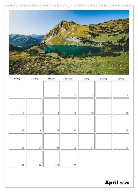 Produktbild: Bayerische Bergwelten (hochwertiger Premium Wandkalender 2026 DIN A2 hoch), Kunstdruck in Hochglanz