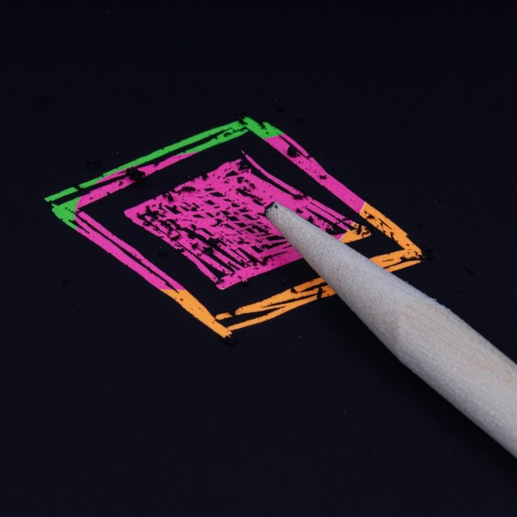 Produktbild: Kratzbilder f&uuml;r Kinder: Kreative Kratzkunst: Neon