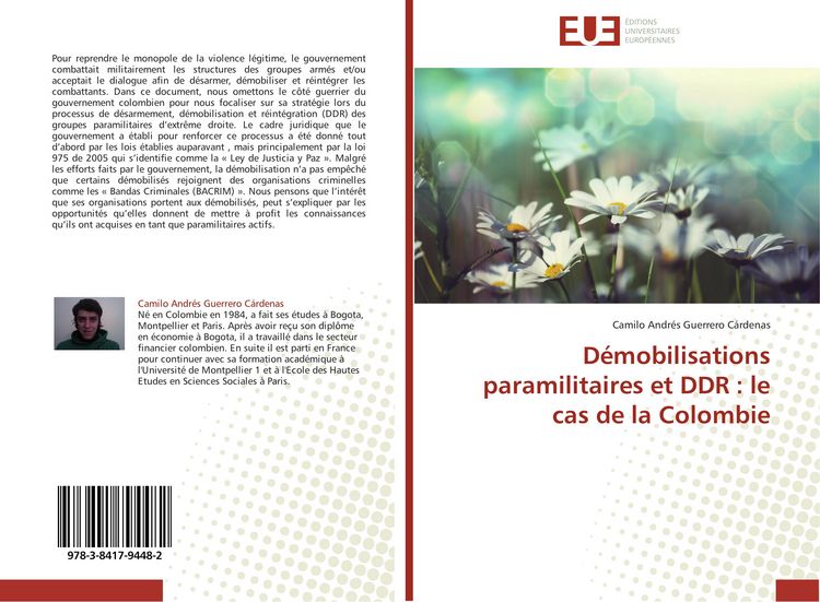 Produktbild: D&eacute;mobilisations paramilitaires et DDR : le cas de la Colombie