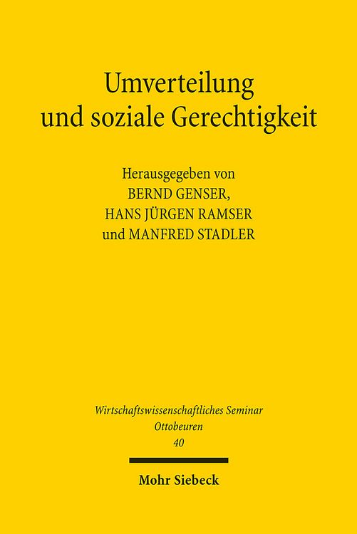 Produktbild: Umverteilung und soziale Gerechtigkeit