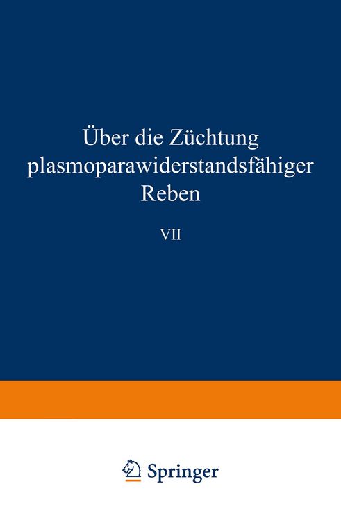 Produktbild: &Uuml;ber die Z&uuml;chtung plasmoparawiderstandsf&auml;higer Reben