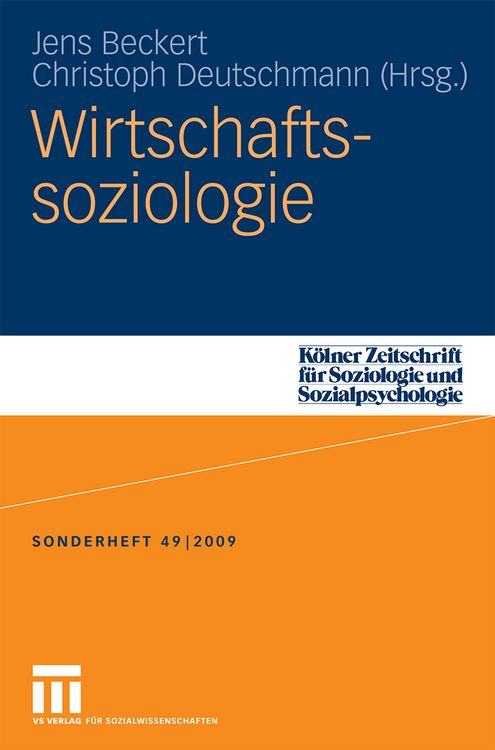 Produktbild: Wirtschaftssoziologie