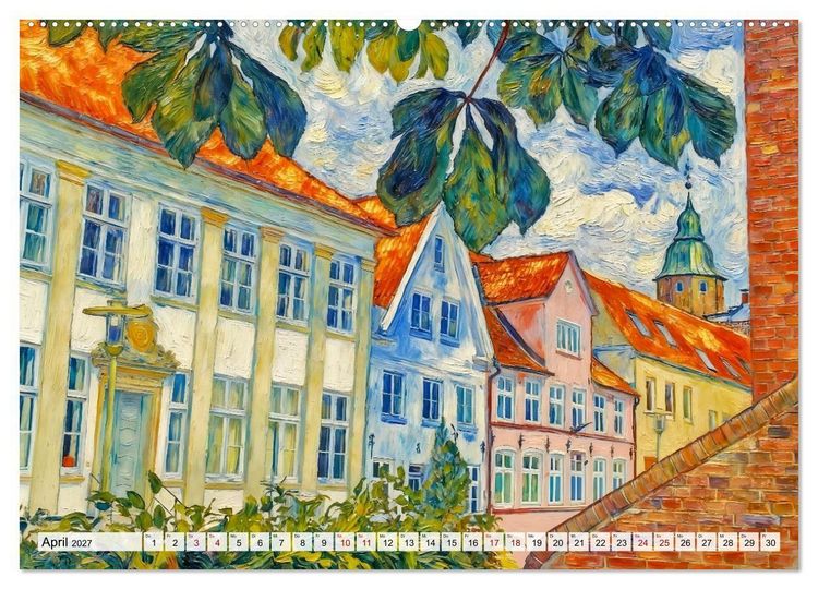 Produktbild: Nordische Impressionen - K&uuml;sten, St&auml;dte und Wasserwege (Wandkalender 2027 DIN A2 quer), CALVENDO Monatskalender