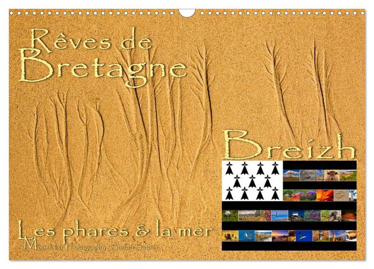 Produktbild: Rêves de Bretagne - Breizh (Calendrier mural 2026 DIN A3 vertical), CALVENDO calendrier mensuel