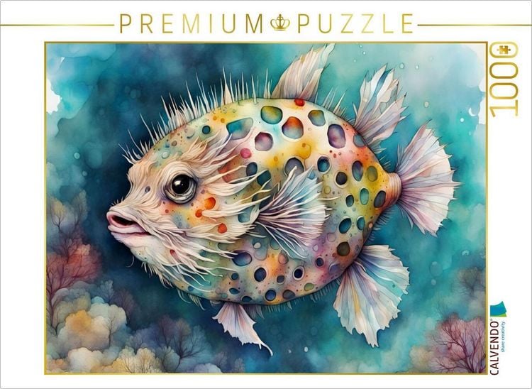 Produktbild: CALVENDO Puzzle Kugelfisch | 1000 Teile Lege-Gr&ouml;&szlig;e 64x48cm Foto-Puzzle f&uuml;r gl&uuml;ckliche Stunden