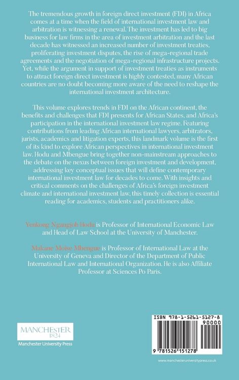 Produktbild: African perspectives in international investment law