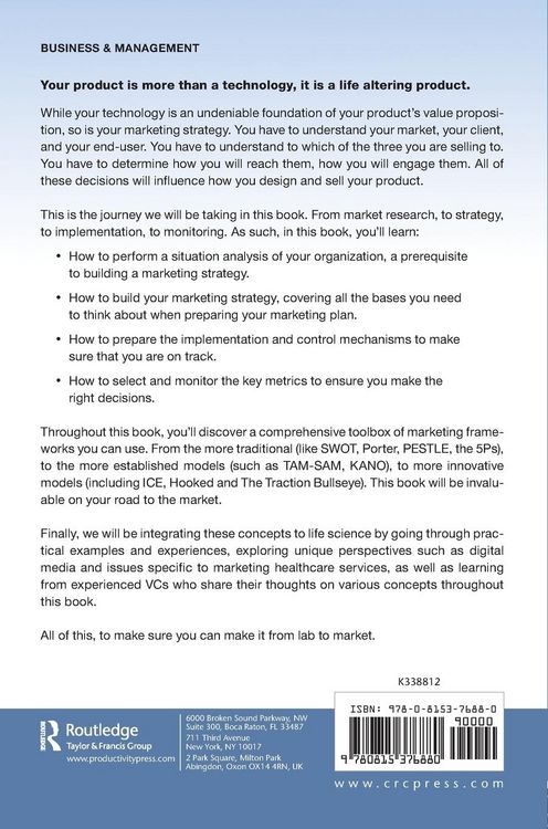 Produktbild: The Handbook of Marketing Strategy for Life Science Companies