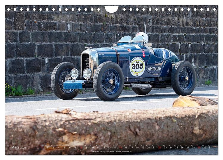 Produktbild: Classic Cars auf Passstrassen 2026 (Wandkalender 2026 DIN A4 quer), CALVENDO Monatskalender