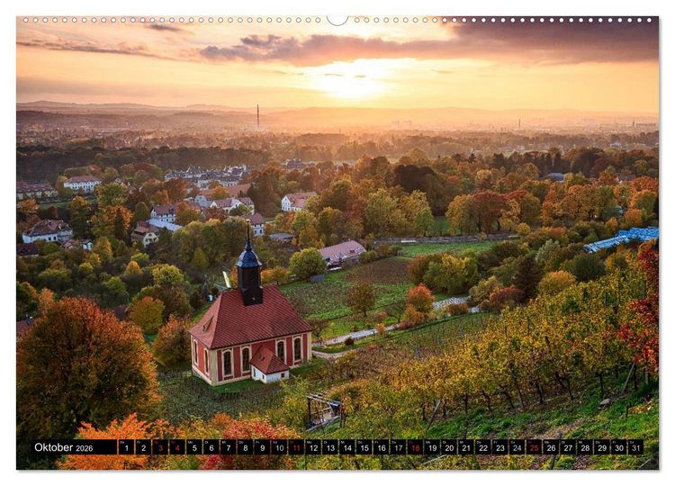 Produktbild: Dresden: Impressionen aus Stadt und Umgebung (hochwertiger Premium Wandkalender 2026 DIN A2 quer), Kunstdruck in Hochglanz