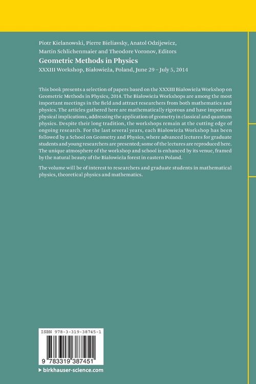 Produktbild: Geometric Methods in Physics