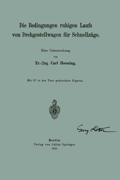 Produktbild: Die Bedingungen ruhigen Laufs von Drehgestellwagen f&uuml;r Schnellz&uuml;ge