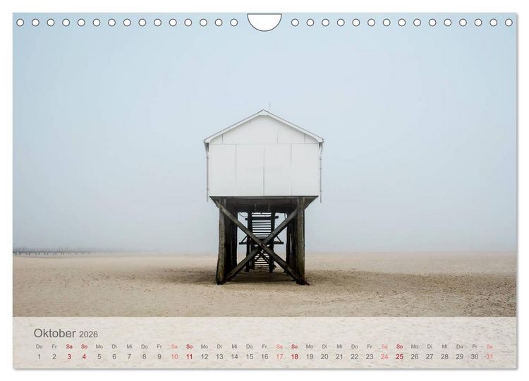 Produktbild: St. Peter-Ording durch die Jahreszeiten (Wandkalender 2026 DIN A4 quer), CALVENDO Monatskalender