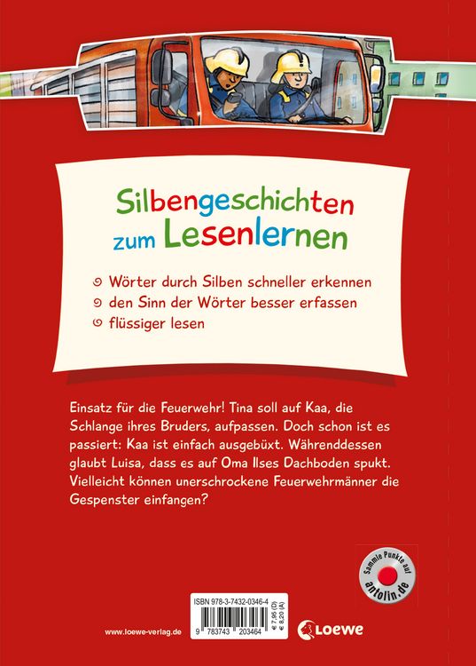 Produktbild: Silbengeschichten zum Lesenlernen - Feuerwehrgeschichten