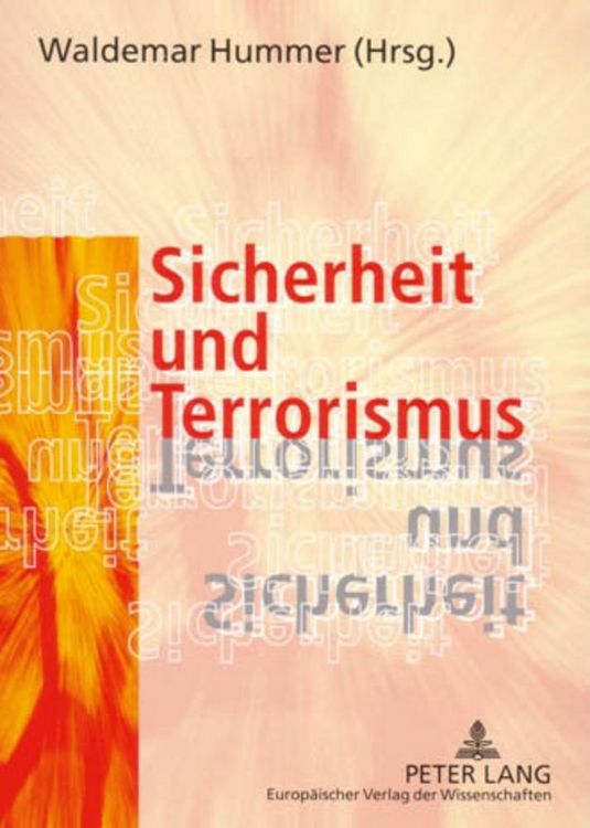 Produktbild: Sicherheit und Terrorismus