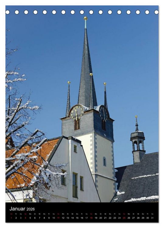 Produktbild: P&ouml;&szlig;neck - meine Stadt (Tischkalender 2026 DIN A5 hoch), CALVENDO Monatskalender