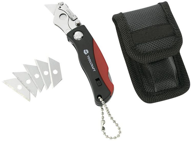 Produktbild: TOOLCRAFT TO-6717198 Faltbares Mini-Universal-Messer 2K 1St.