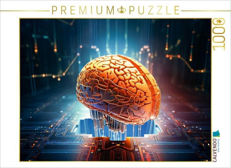 Produktbild: CALVENDO Puzzle Ein Motiv aus dem Kalender KI - Wie sich die k&uuml;nstliche Intelligenz selbst sieht | 1000 Teile Lege-Gr&ouml;&szlig;e 64x48cm Foto-Puzzle f&uuml;r gl&uuml;ckliche Stunden