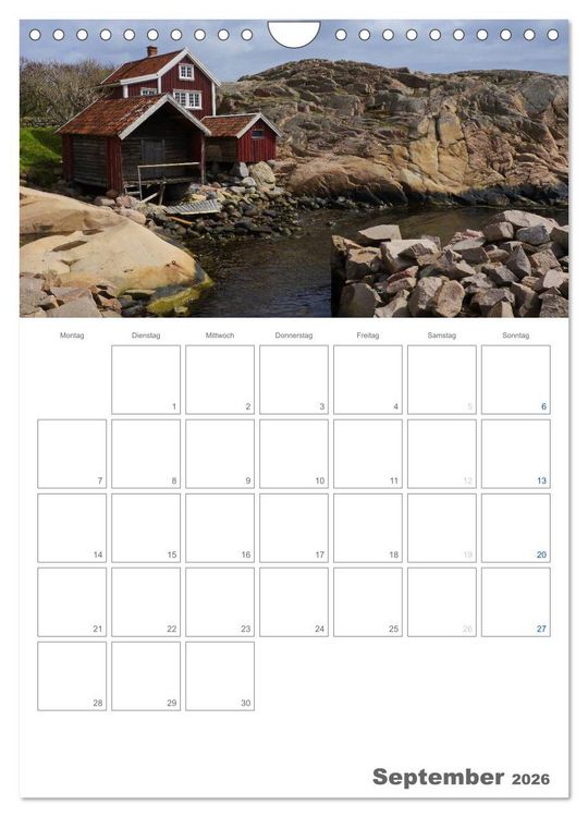 Produktbild: Typisch Schwedisch Bohusl&auml;n (Wandkalender 2026 DIN A4 hoch), CALVENDO Monatskalender