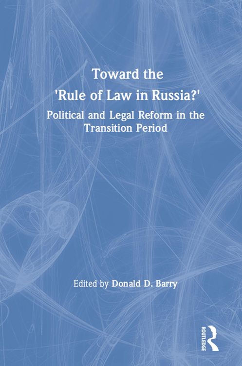 Produktbild: Toward the Rule of Law in Russia