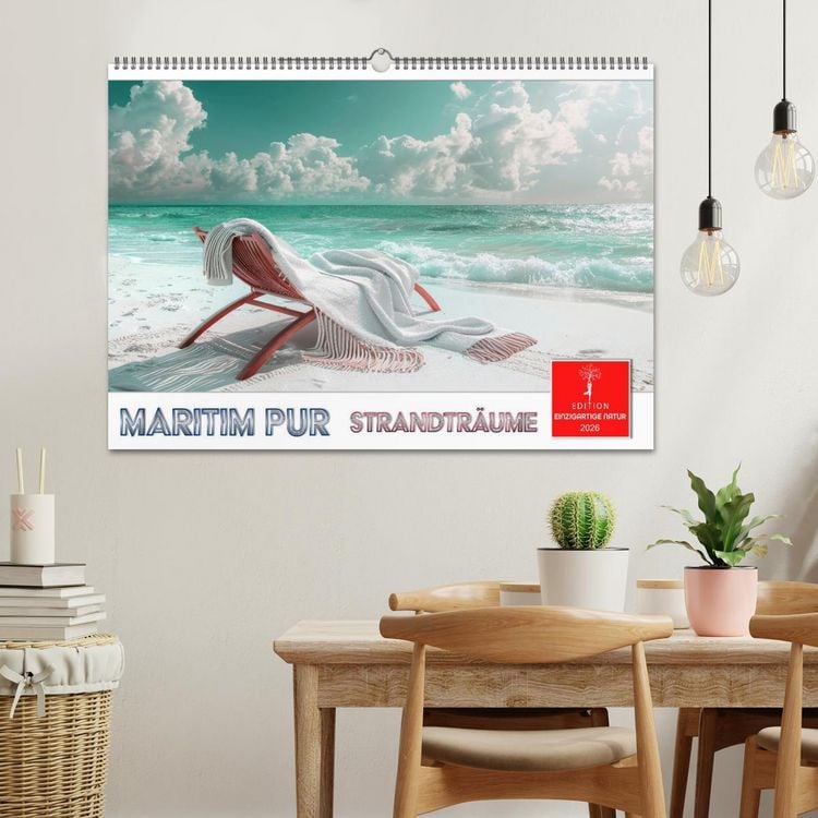 Produktbild: Maritim pur - Strandtr&auml;ume (Wandkalender 2026 DIN A2 quer), CALVENDO Monatskalender