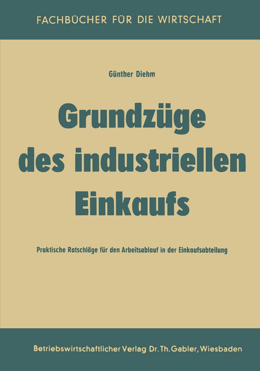 Produktbild: Grundz&uuml;ge des industriellen Einkaufs