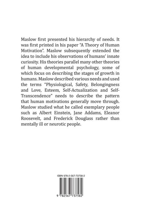 Produktbild: A Theory of Human Motivation