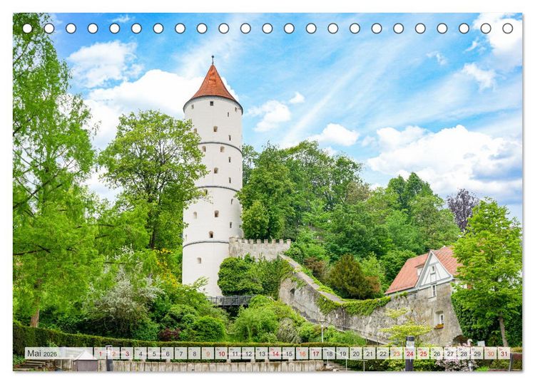 Produktbild: Biberach an der Ri&szlig; Impressionen (Tischkalender 2026 DIN A5 quer), CALVENDO Monatskalender