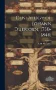 Produktbild: Genealogy of Johann Duerksen, 1750-1840.