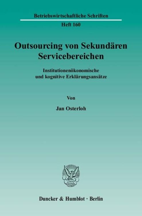 Produktbild: Outsourcing von Sekundären Servicebereichen.