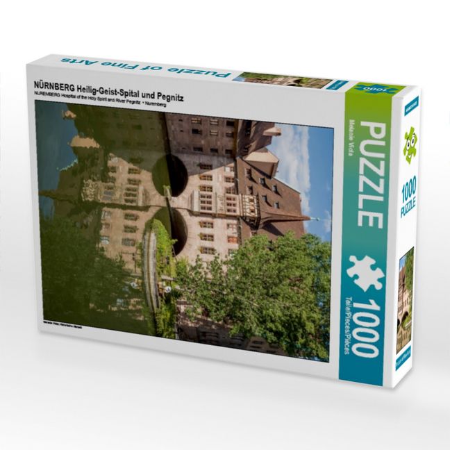 Produktbild: CALVENDO Puzzle N&Uuml;RNBERG Heilig-Geist-Spital und Pegnitz | 1000 Teile Lege-Gr&ouml;&szlig;e 64x48cm Foto-Puzzle f&uuml;r gl&uuml;ckliche Stunden