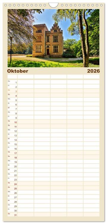 Produktbild: Familienplaner 2026 - Belgien - Grafschaft Flandern mit 5 Spalten (Wandkalender, 21 x 45 cm) CALVENDO