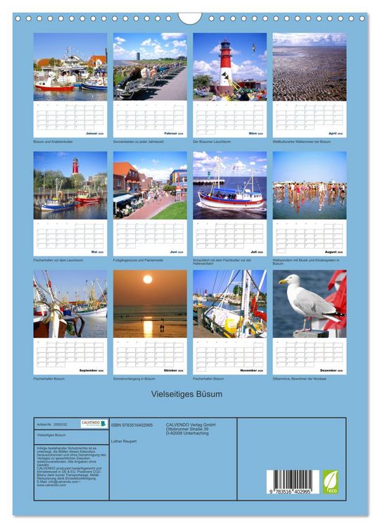 Produktbild: Vielseitiges B&uuml;sum (Wandkalender 2026 DIN A3 hoch), CALVENDO Monatskalender
