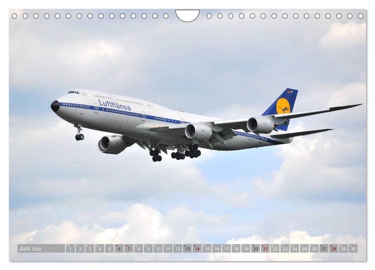 Produktbild: Flugzeuge - Eindrucksvolle Riesen am Himmel (Wandkalender 2026 DIN A4 quer), CALVENDO Monatskalender