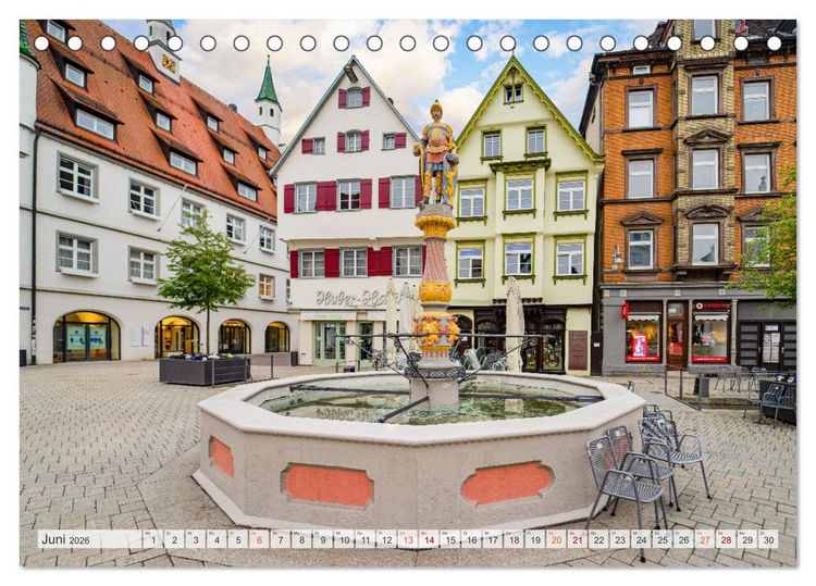 Produktbild: Biberach an der Ri&szlig; Impressionen (Tischkalender 2026 DIN A5 quer), CALVENDO Monatskalender