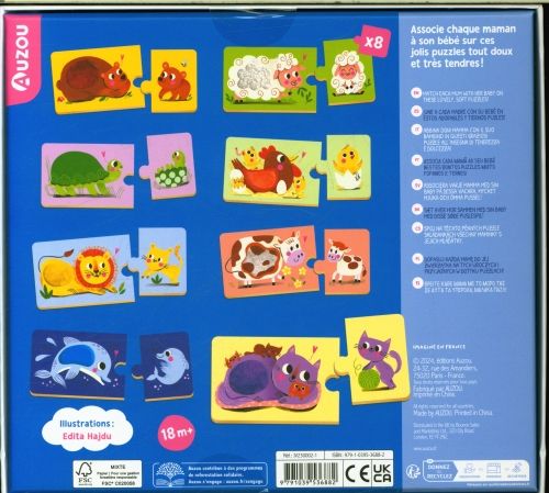Produktbild: Mes premiers puzzles duo : 8 paires avec des b&eacute;b&eacute;s animaux