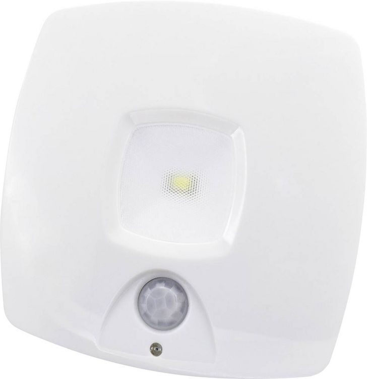 Produktbild: M&uuml;ller-Licht 27700015 LED-Nachtlicht mit Bewegungsmelder Quadratisch LED Tageslichtwei&szlig; Wei&szlig;