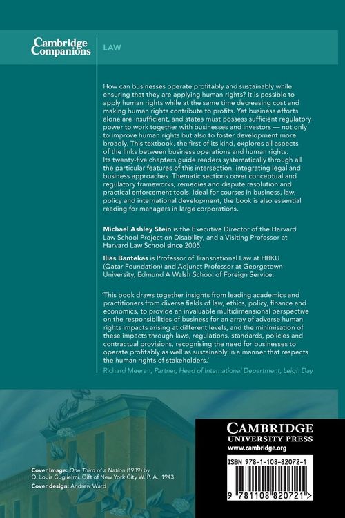 Produktbild: The Cambridge Companion to Business & Human Rights Law