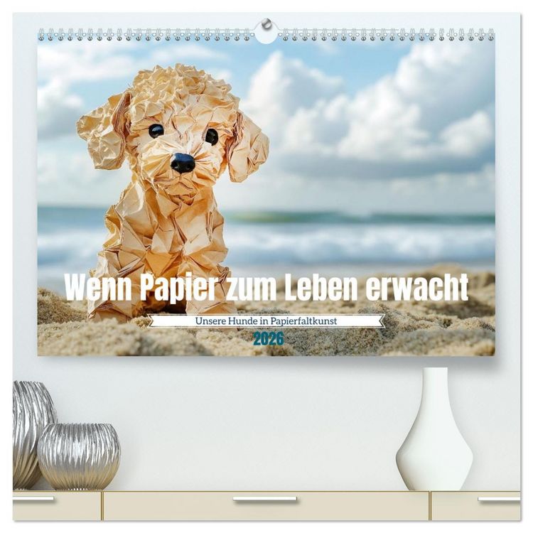 Produktbild: Wenn Papier zum Leben erwacht (hochwertiger Premium Wandkalender 2026 DIN A2 quer), Kunstdruck in Hochglanz