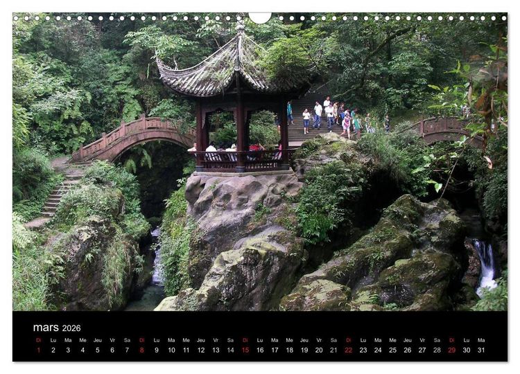 Produktbild: La Chine, Terre de merveilles (Calendrier mural 2026 DIN A3 vertical), CALVENDO calendrier mensuel