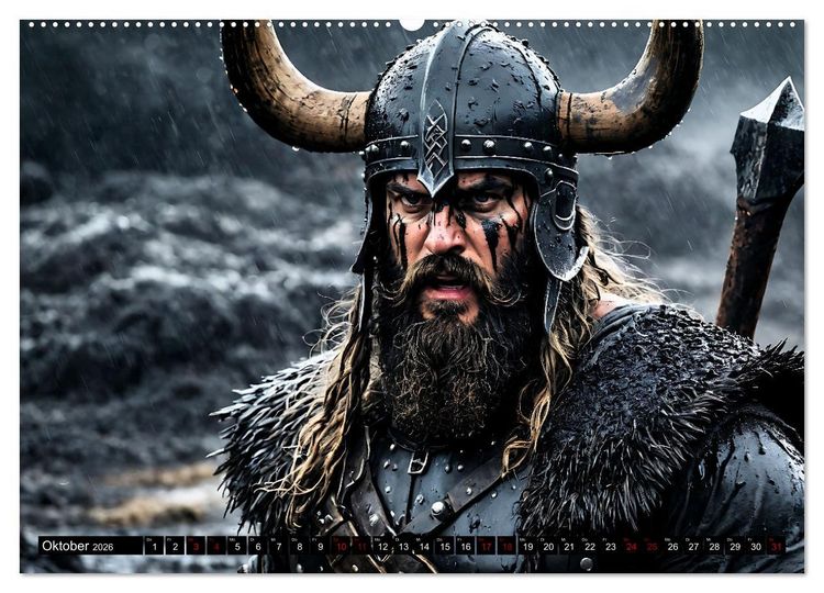Produktbild: Kampf der wilden Wikinger (Wandkalender 2026 DIN A2 quer), CALVENDO Monatskalender