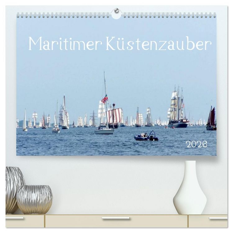 Produktbild: Maritimer K&uuml;stenzauber (hochwertiger Premium Wandkalender 2026 DIN A2 quer), Kunstdruck in Hochglanz