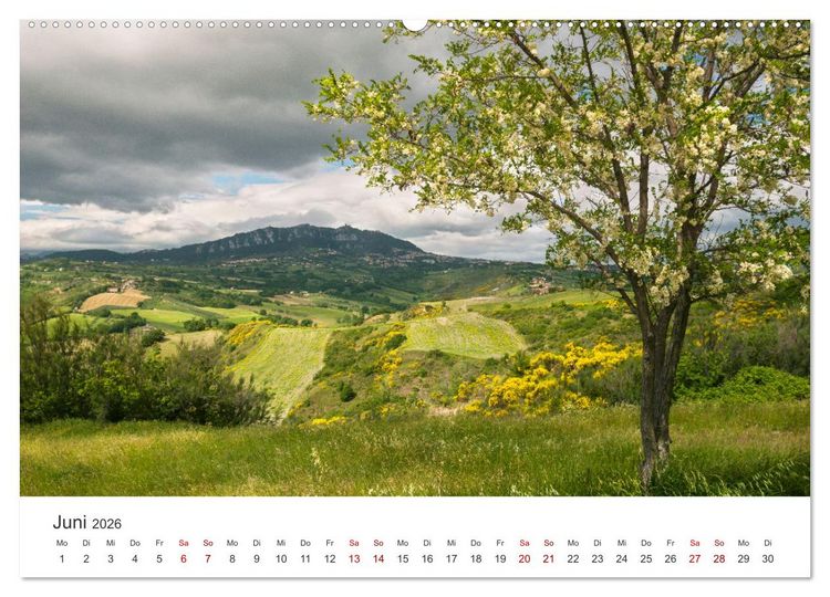 Produktbild: San Marino Die &auml;lteste Republik der Welt (Wandkalender 2026 DIN A2 quer), CALVENDO Monatskalender