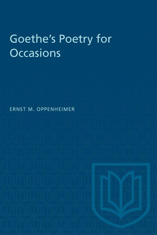 Produktbild: Goethe's Poetry for Occasions