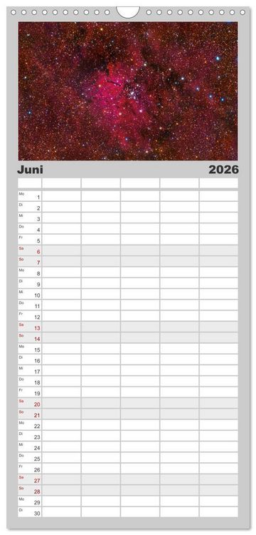 Produktbild: Familienplaner 2026 - Wunder der Milchstra&szlig;e mit 5 Spalten (Wandkalender, 21 x 45 cm) CALVENDO